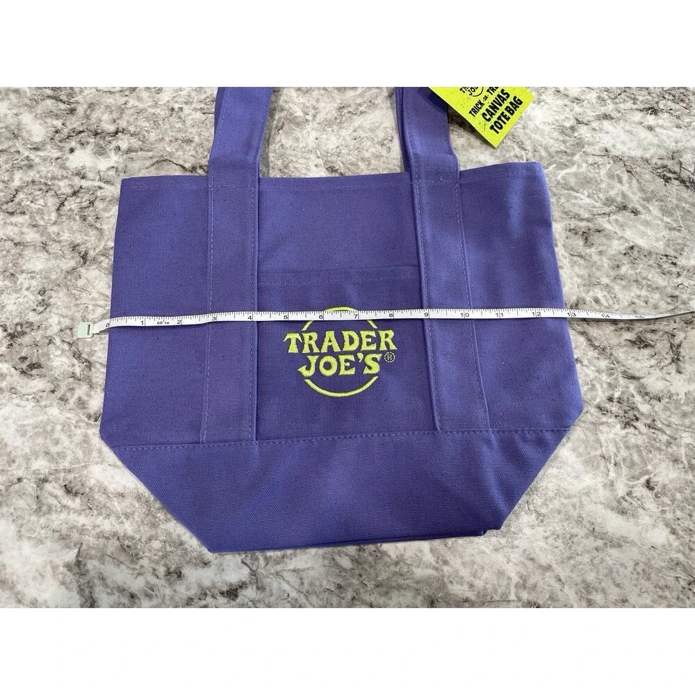 Trader Joe's Mini Halloween Canvas Tote Bag Set Of 4 Colors Limited SHIPS NOW